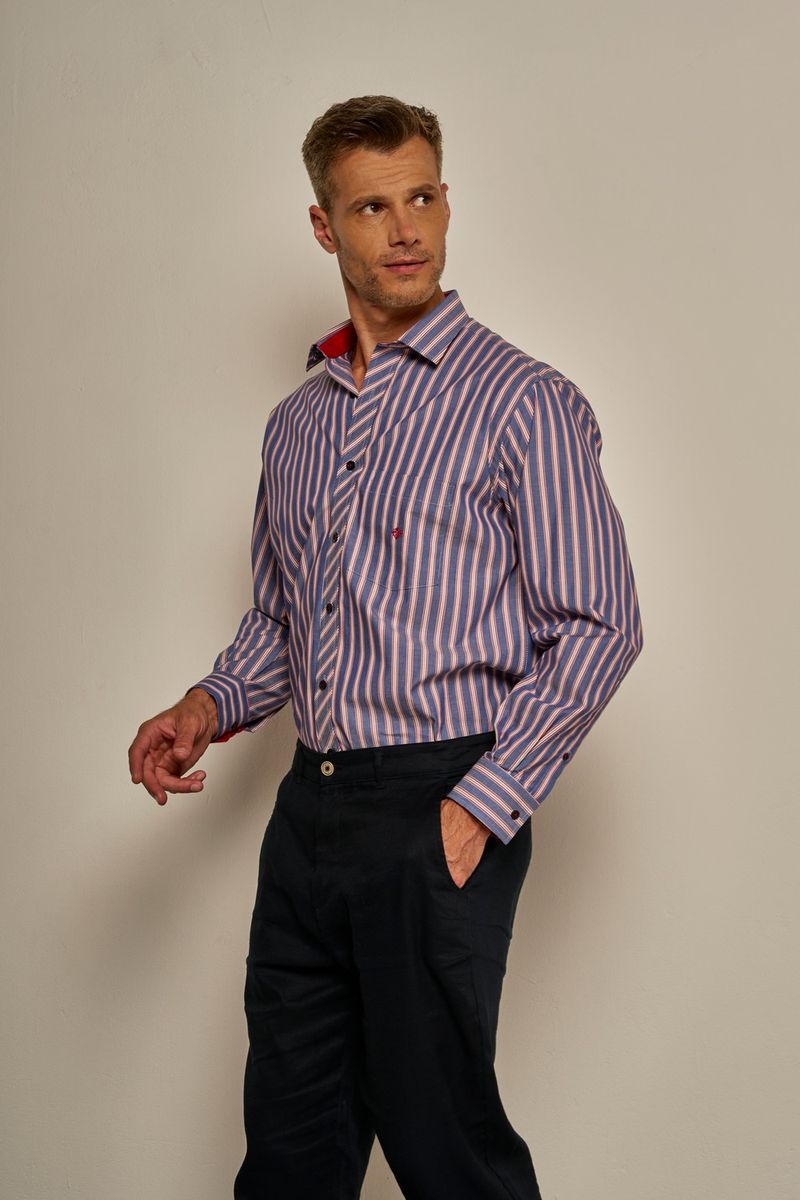 Camisa-Listrada-Algodao-ML-VERMELHO-INDIANO-171-09460-02