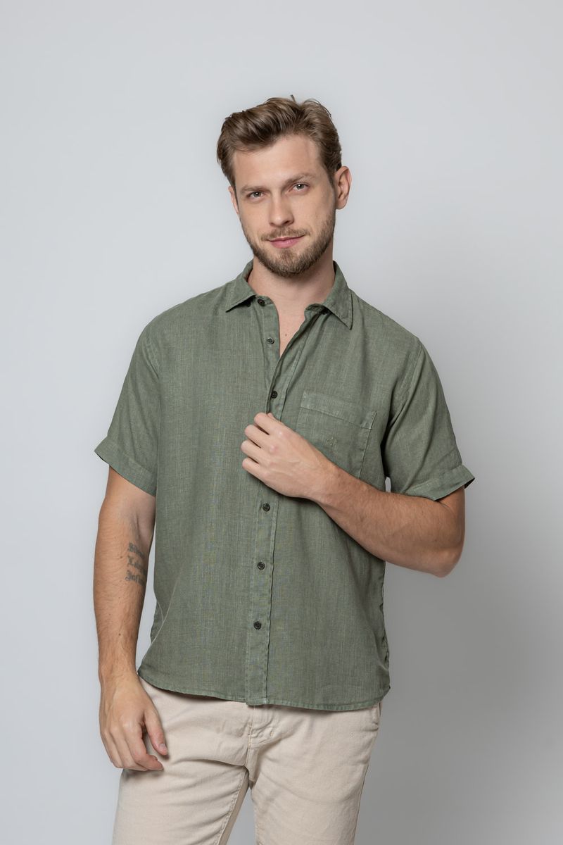 Camisa-em-Puro-Linho-Tinturado-MC-VERDE-MUSGO-105-19378-01