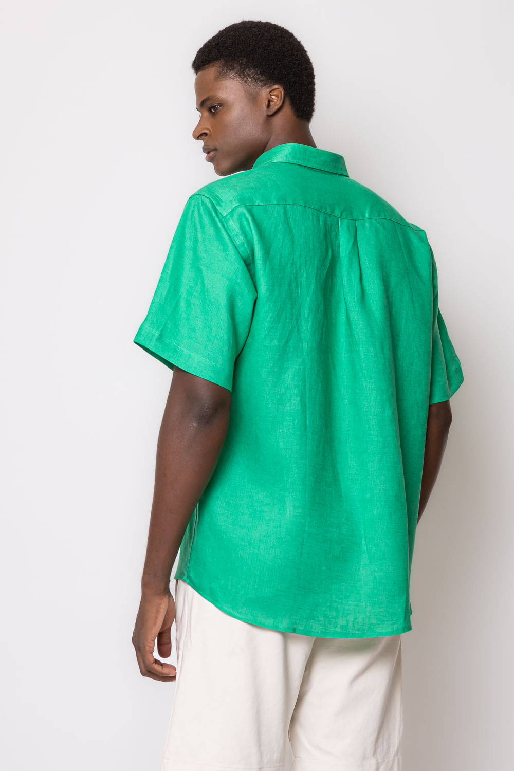 Camisa Puro Linho MC Verde