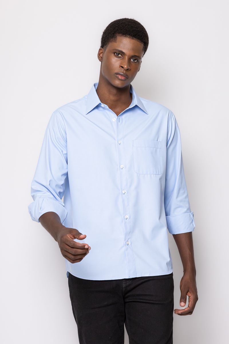 Camisa-Social-Maquinetada-Algodao-Misto-AZUL-CLARO-008-19318-648