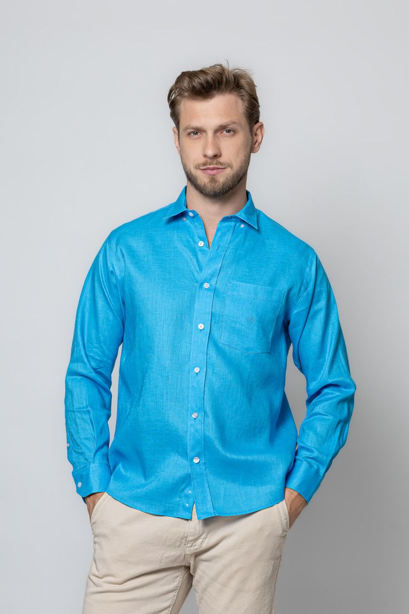 Camisa-Puro-Linho-ML-AZUL-TURQUESA-004-19384-01