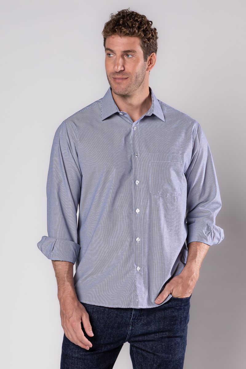 Camisa-Social-Listrada-Algodao-Misto-AZUL-MARINHO-052-19516-01
