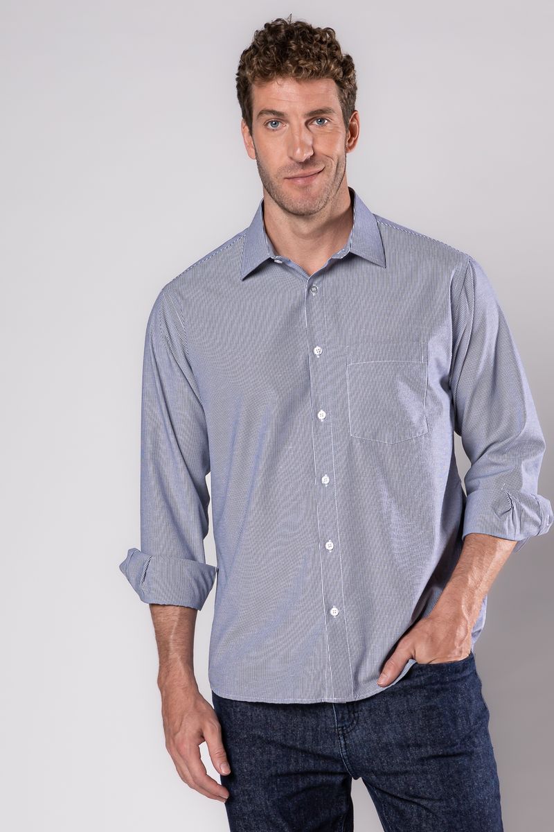 Camisa-Social-Listrada-Algodao-Misto-AZUL-MARINHO-052-19516-02