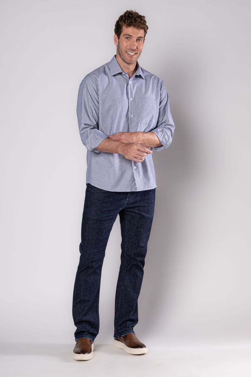 Camisa-Social-Listrada-Algodao-Misto-AZUL-MARINHO-052-19516-02