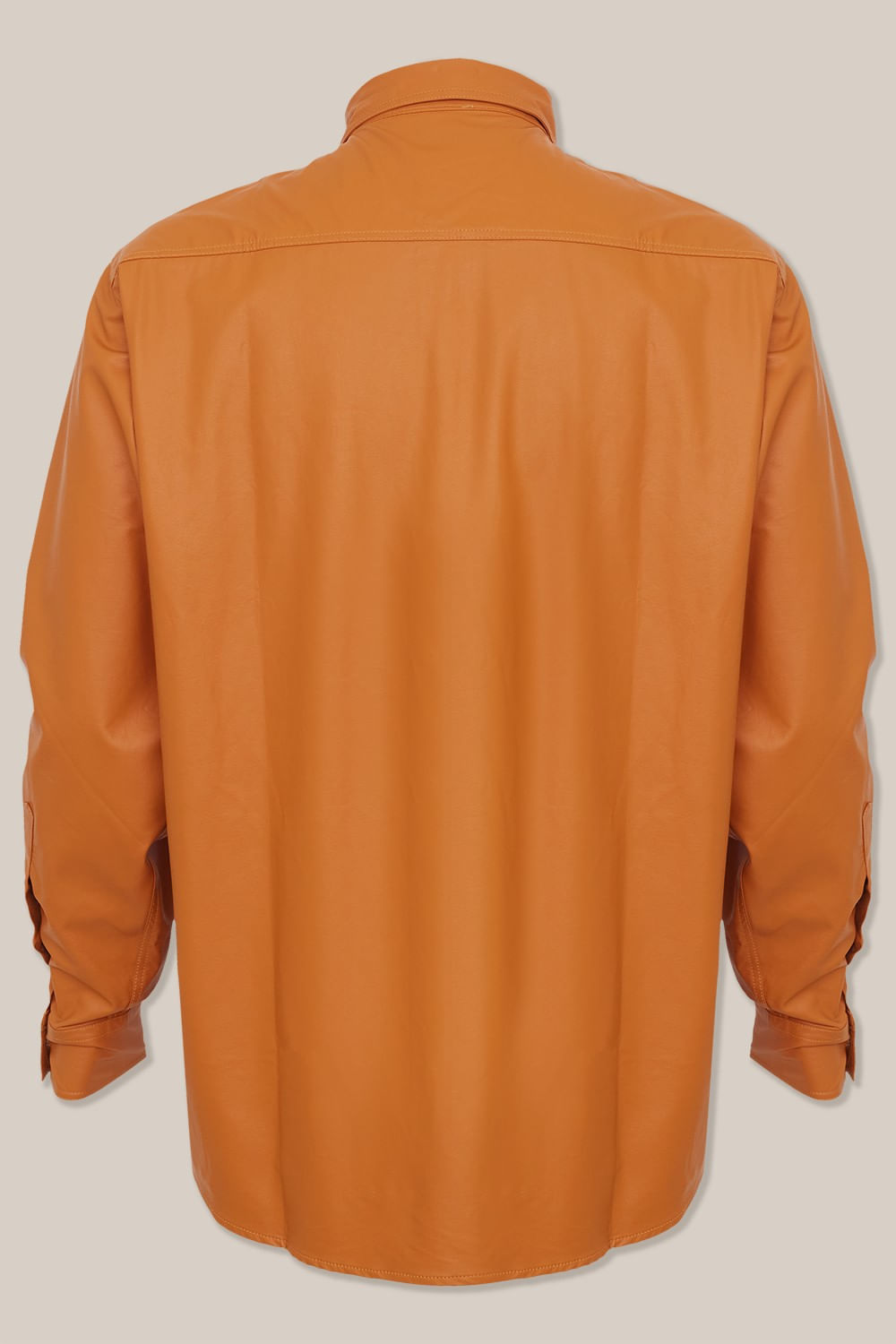 Camisa em Poliuretano PU Mostarda