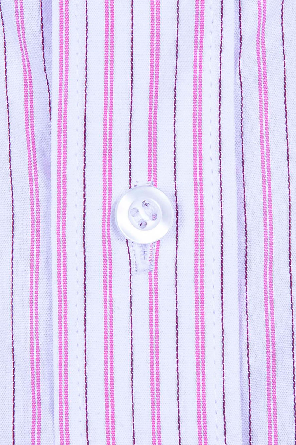 Camisa Listrada Algodão MC Rosa