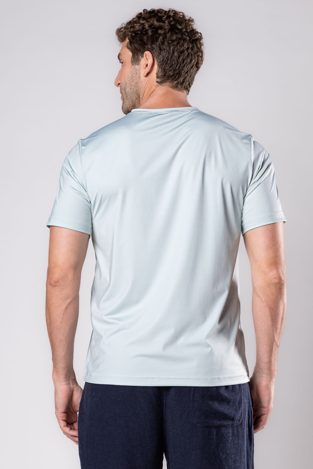 Camiseta Slim Bi-Stretch MC Verde Claro
