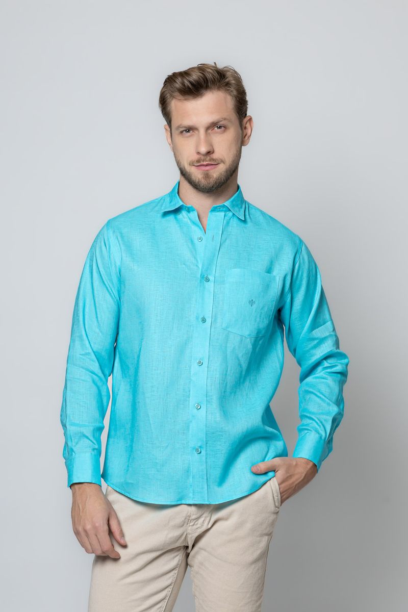 Camisa-Puro-Linho-ML-AZUL-PISCINA-173-19384-01