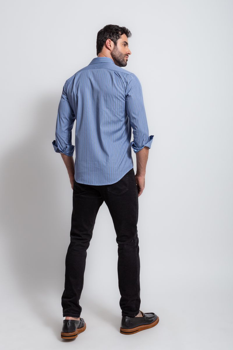 Camisa-Social-Listrada-Slim-Comfort-Algodao-Fio-80-AZUL-1-063-01318-239
