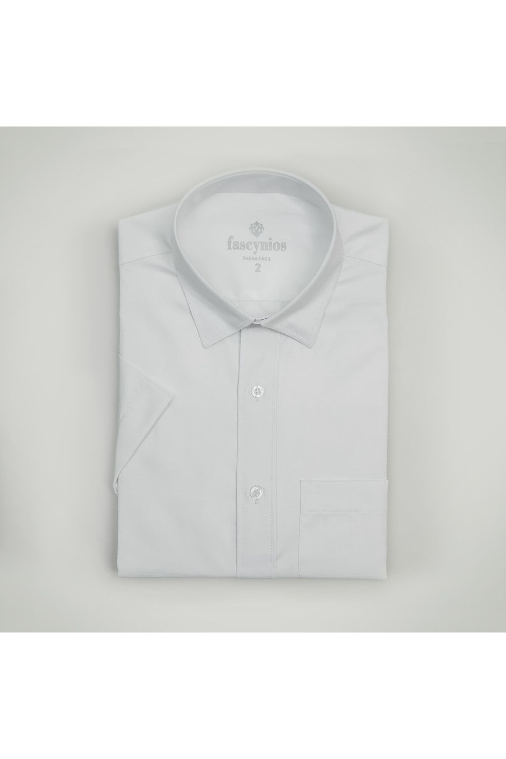 Camisa Maquinetada Passa Fácil Branco