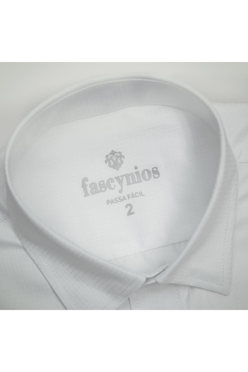 Camisa Maquinetada Passa Fácil Branco