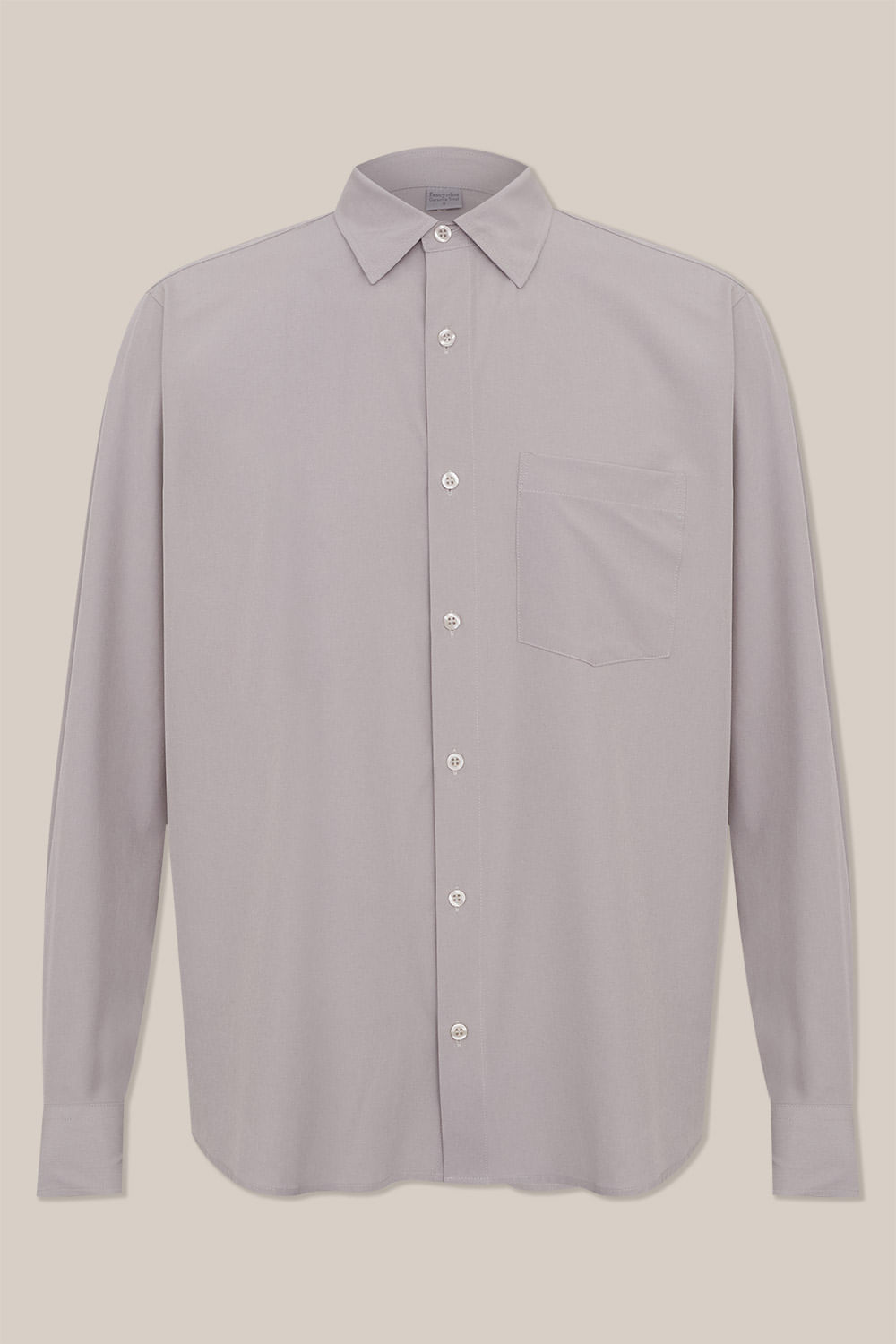 Camisa Microfibra ML Cinza