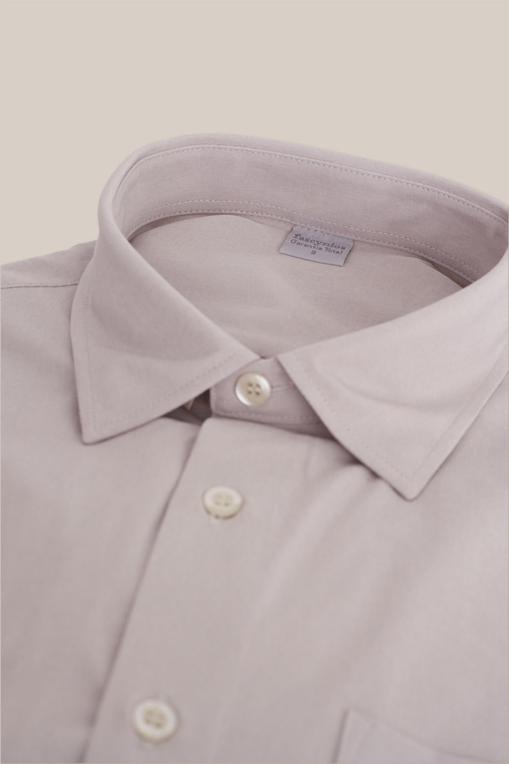Camisa Microfibra ML Cinza