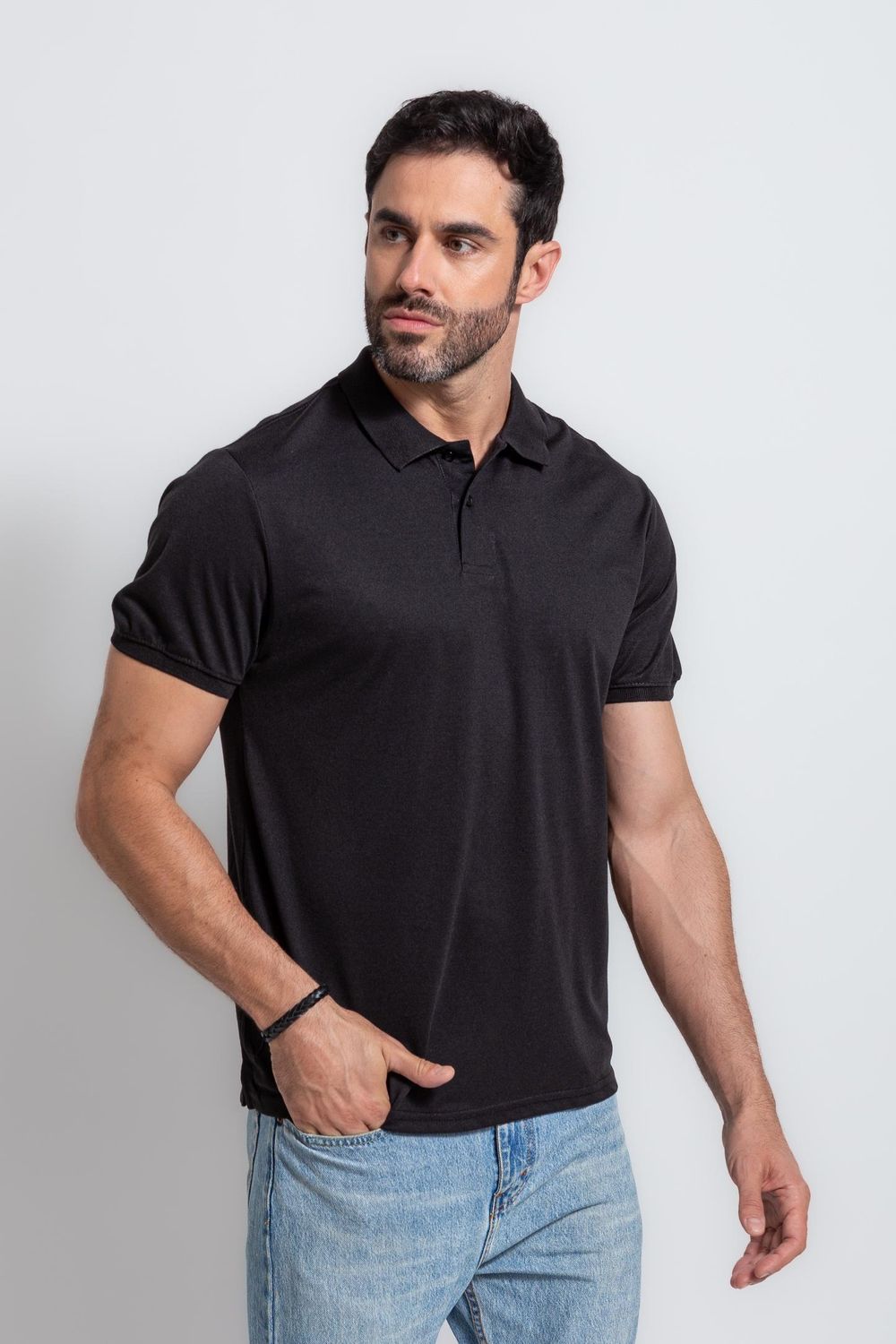 Camisa Polo MC Preto