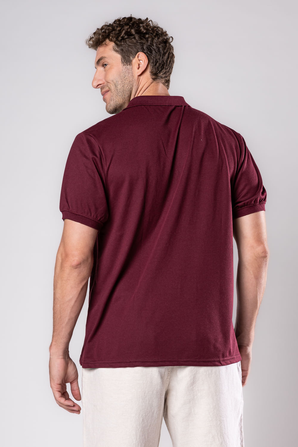 Camisa Polo MC Bordo