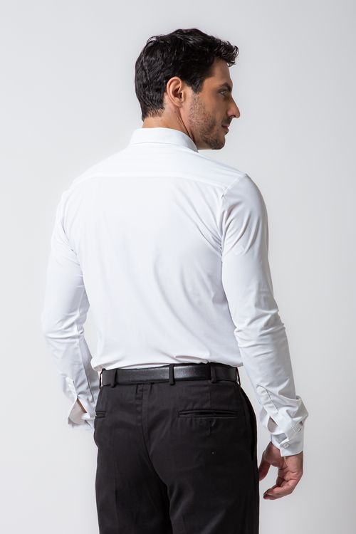 Camisa Social Slim Bi-Stretch Branco