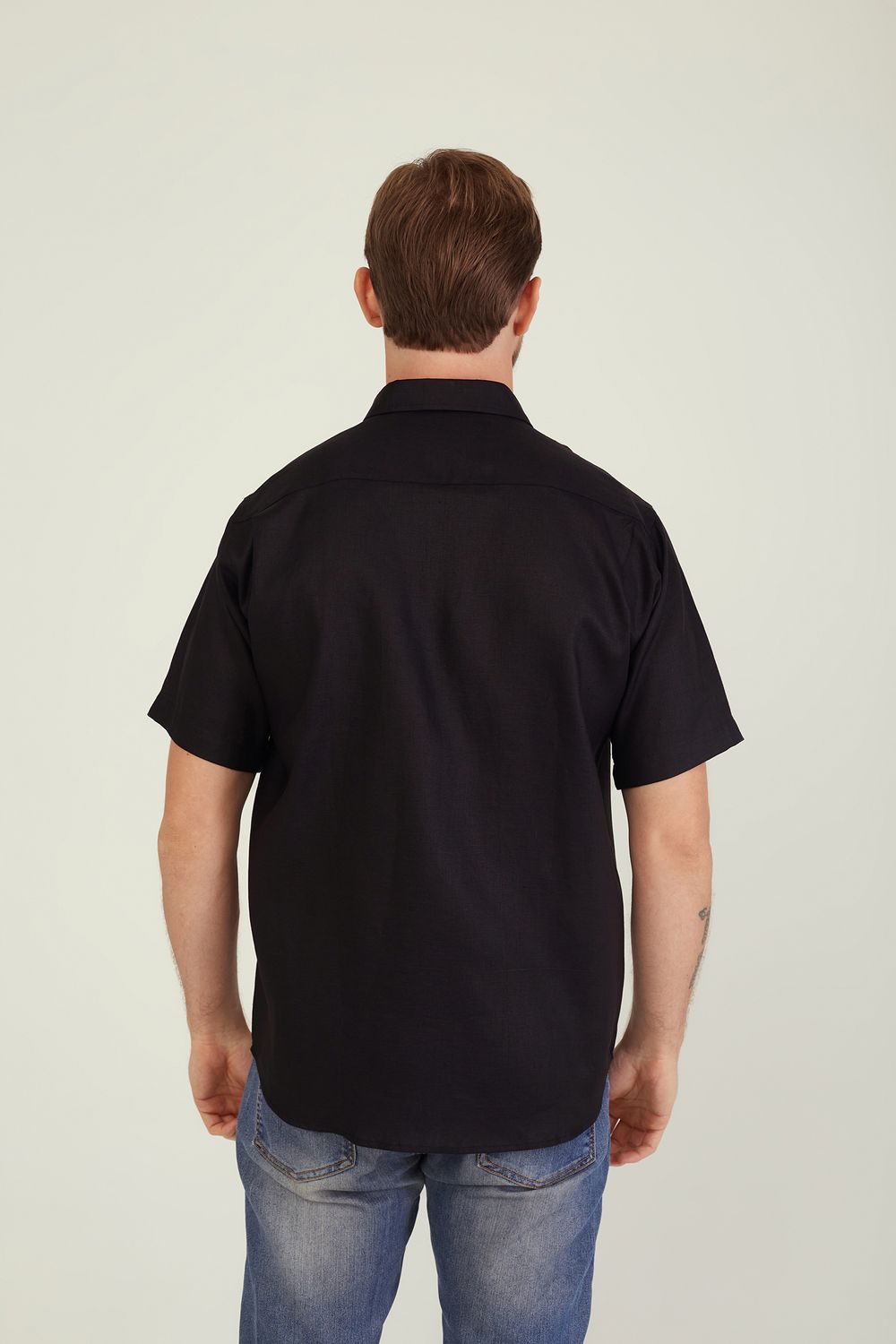 Camisa Puro Linho MC Preto