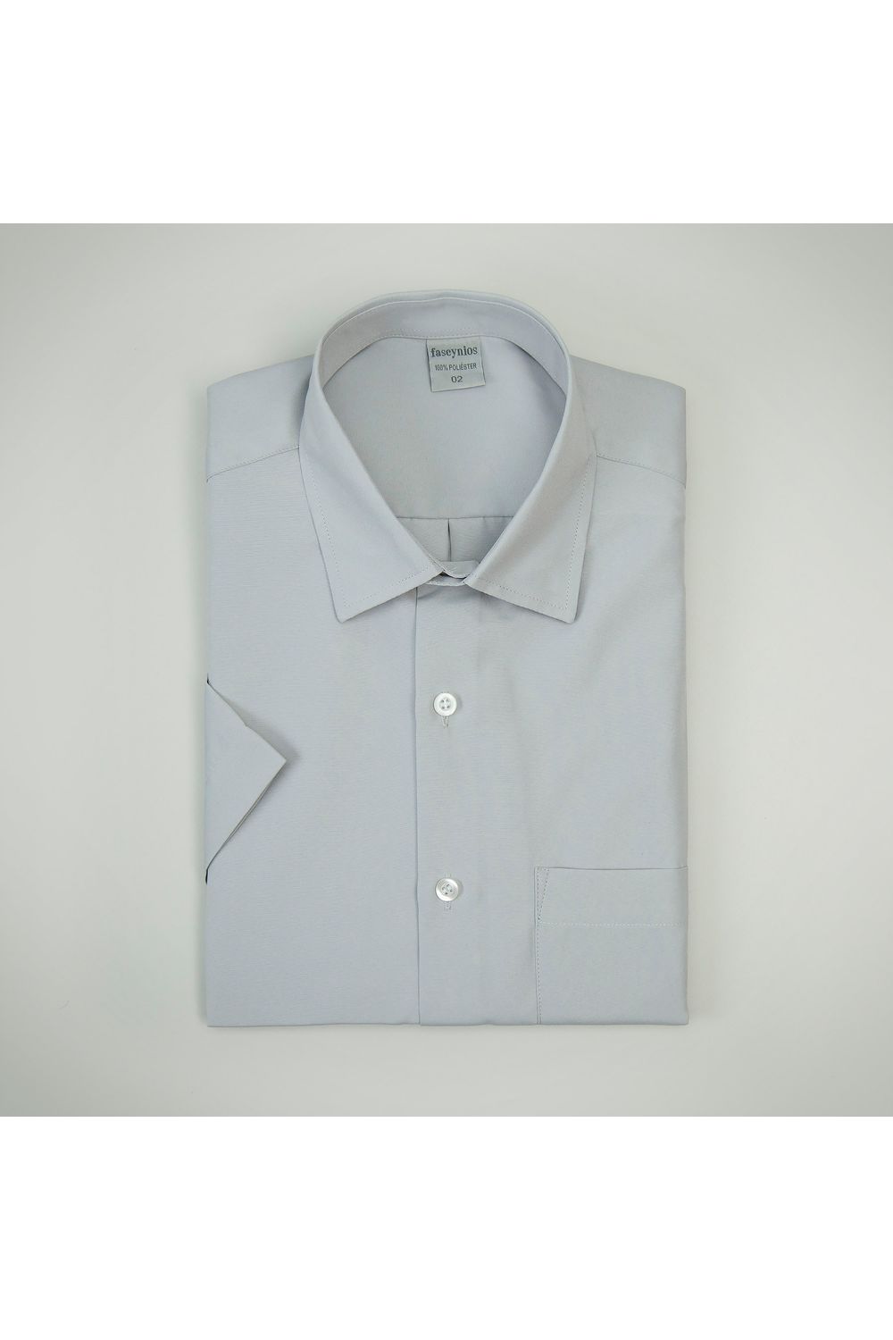 Camisa Microfibra MC Cinza