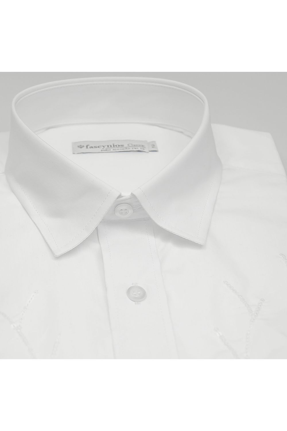 Camisa Bordada Algodão Fio 60 ML Branco