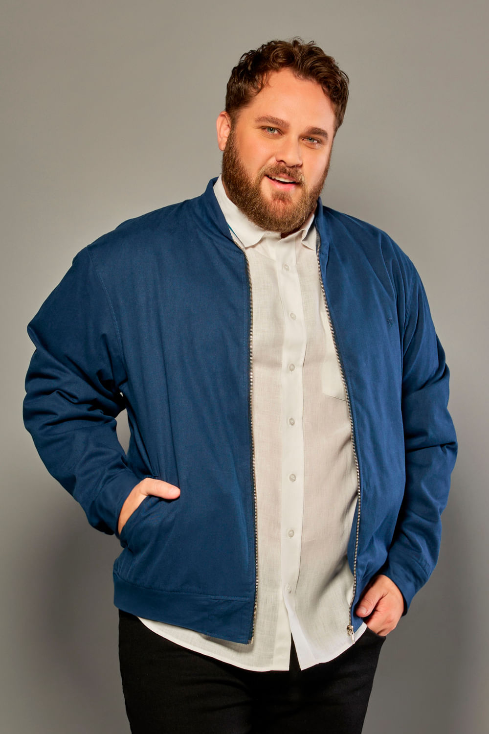 Jaqueta Bomber BacOff Azul Escuro