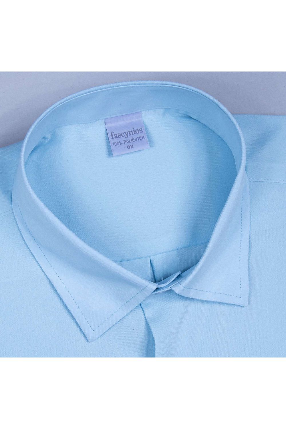 Camisa Microfibra ML Azul Claro