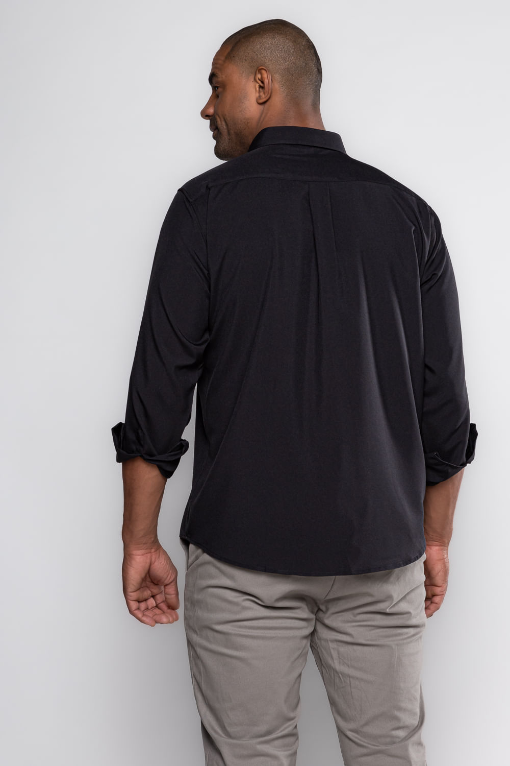 Camisa Microfibra ML Preto