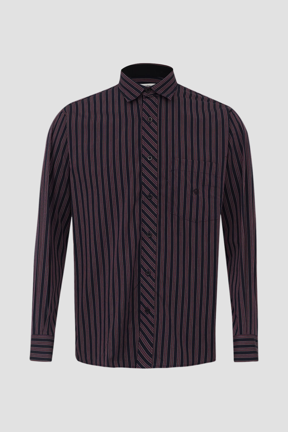 Camisa Listrada Algodão ML Roxo