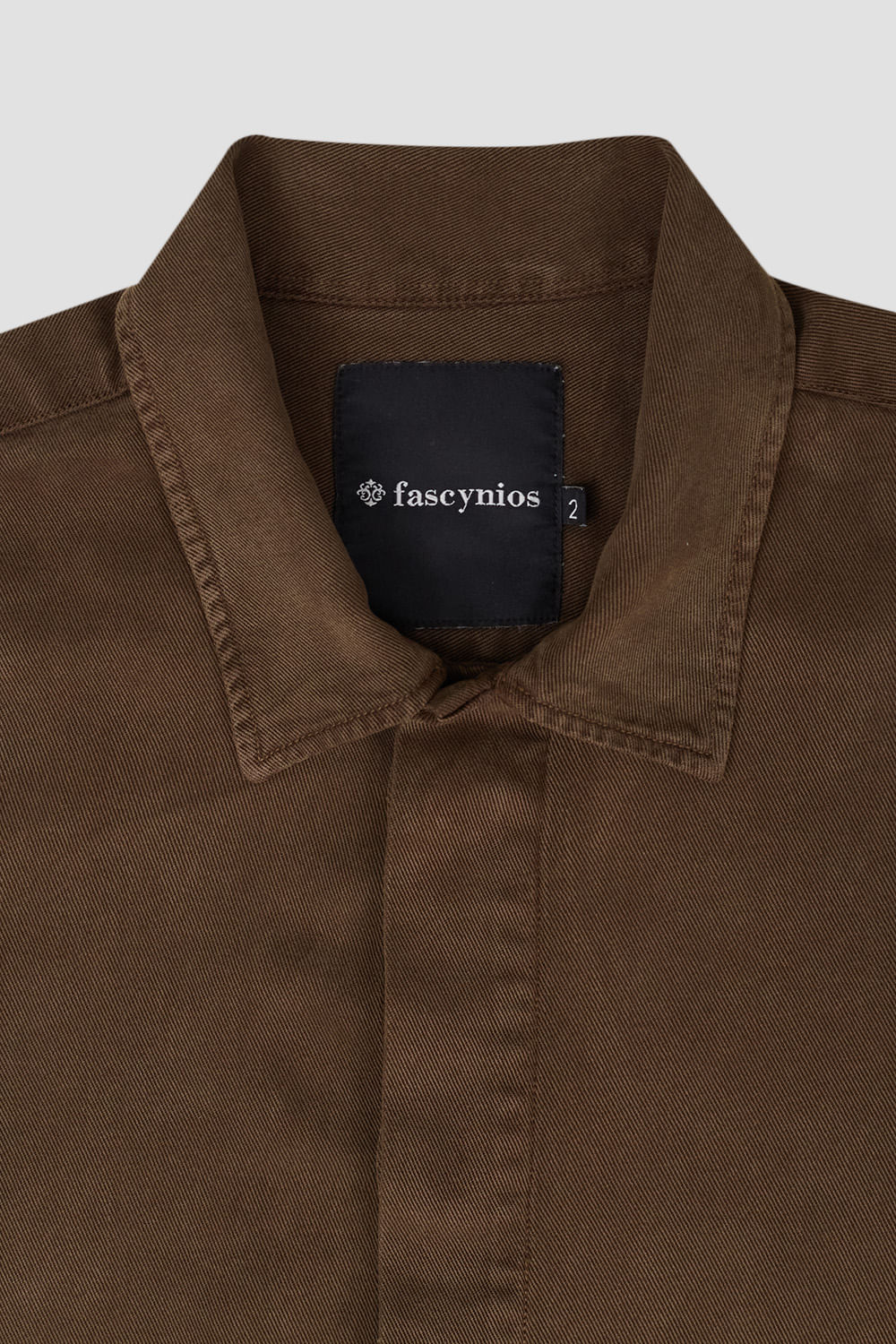 Jaqueta Trucker em Tencel Marrom