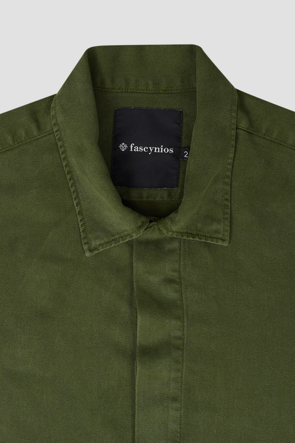 Jaqueta Trucker em Tencel Verde Escuro