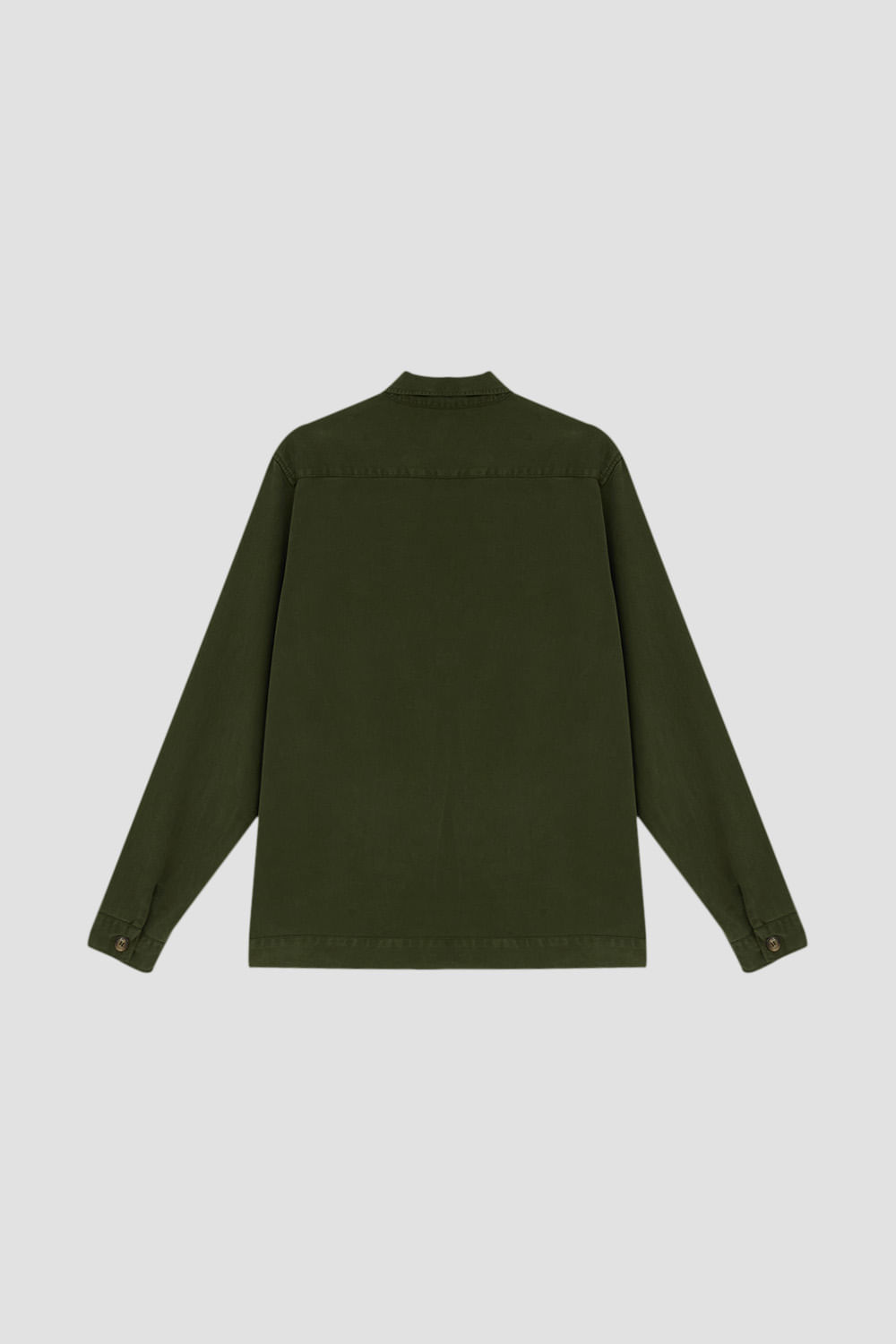 Jaqueta Trucker em Tencel Verde Escuro