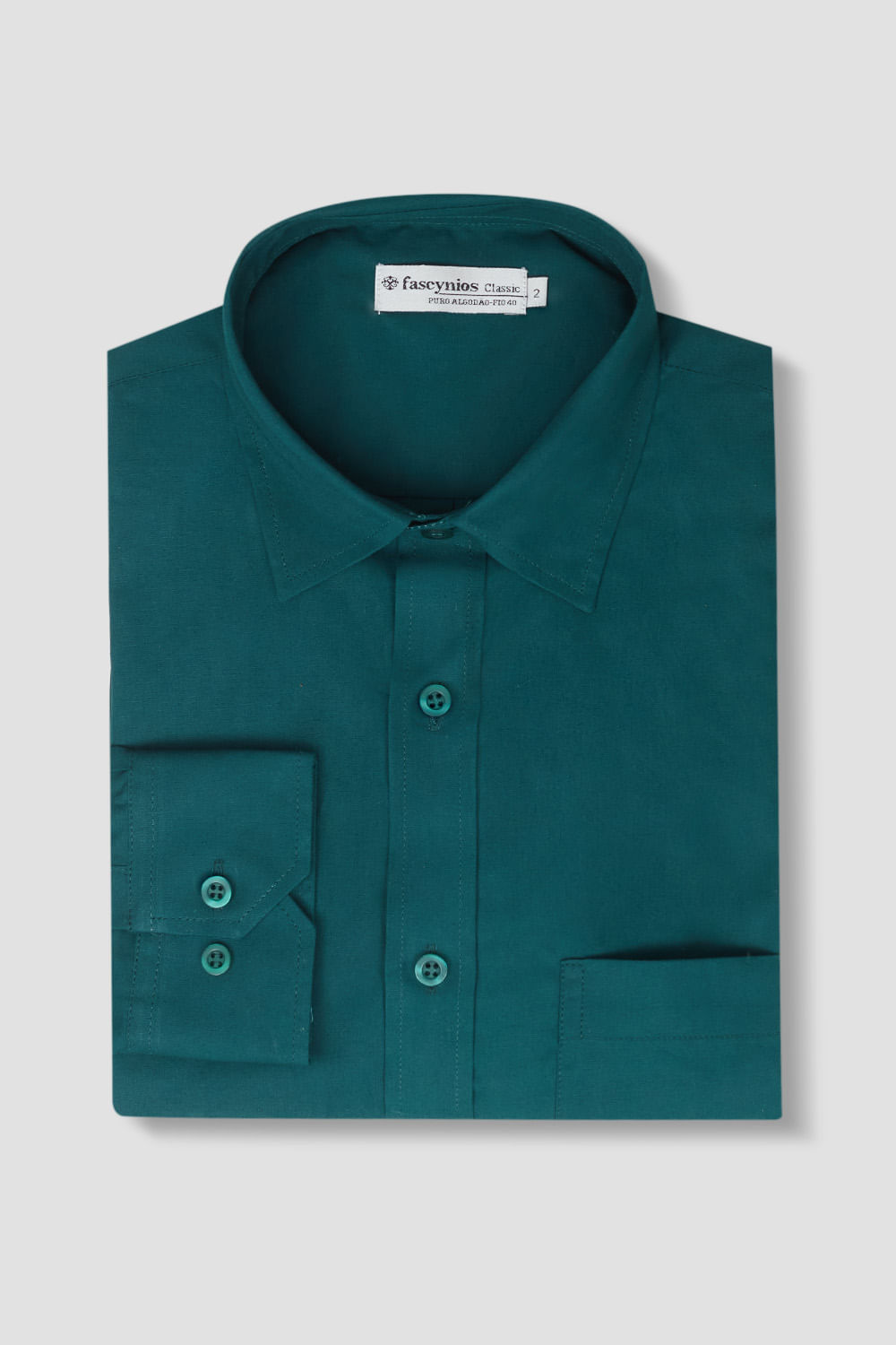 Camisa Algodão Fio 40 Verde
