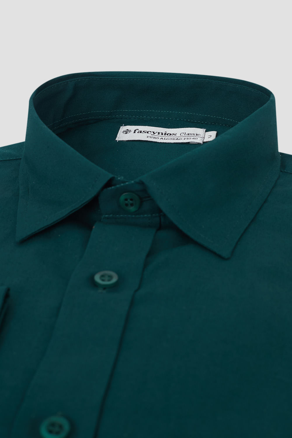 Camisa Algodão Fio 40 Verde