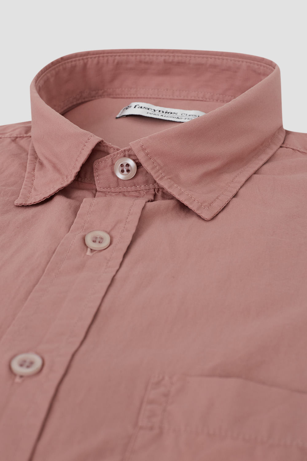Camisa Algodão Fio 40 Rosa