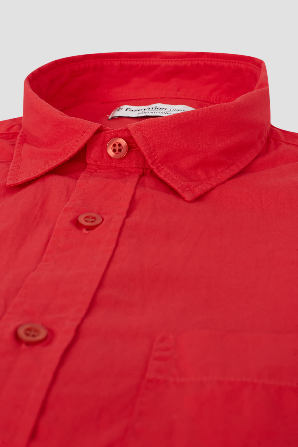Camisa Algodão Fio 40 Laranja
