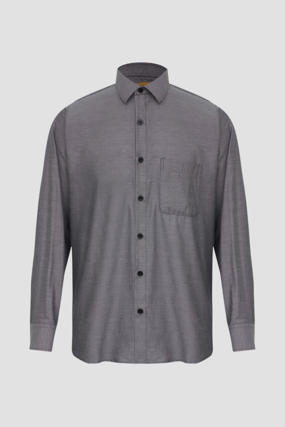 Camisa Social Passa Fácil Maquinetada Preto
