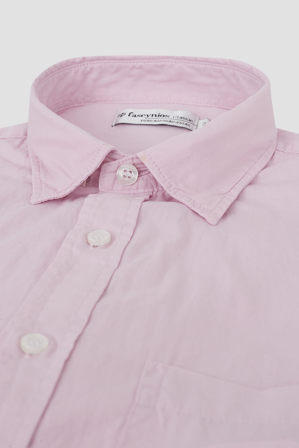 Camisa Algodão MC Rosa