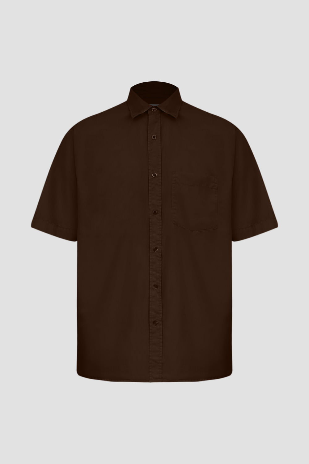 Camisa Algodão MC Marrom