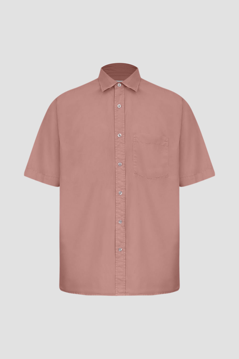Camisa Algodão MC Rosa