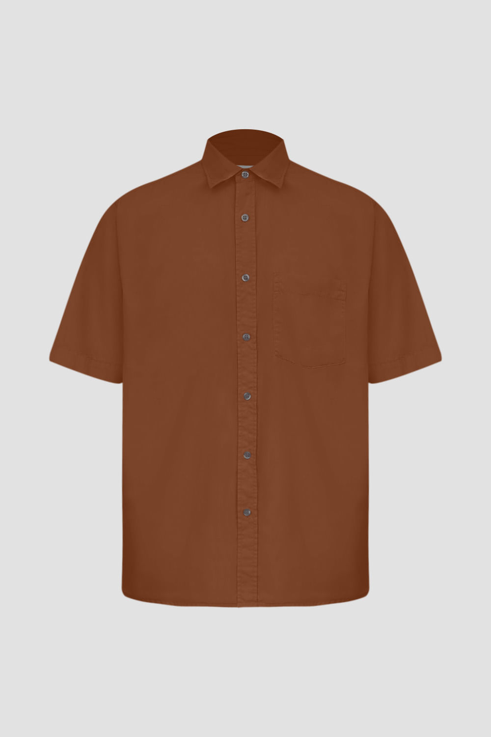 Camisa Algodão MC Marrom