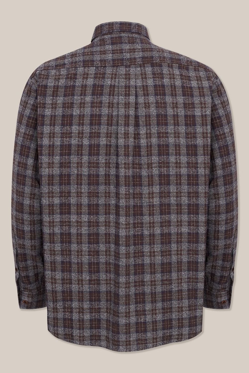 Camisa Xadrez em Flanela ML Marrom