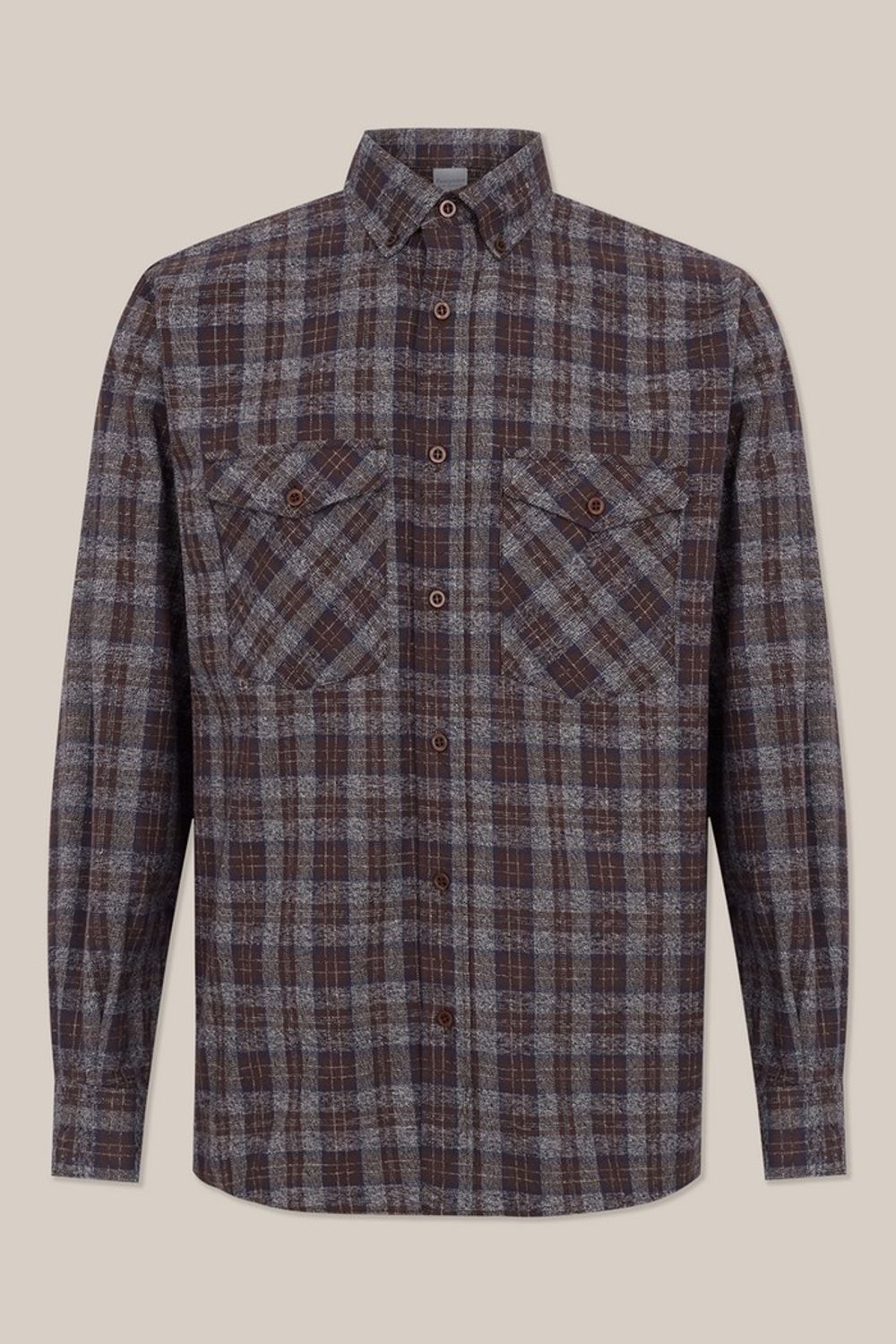 Camisa Xadrez em Flanela ML Marrom