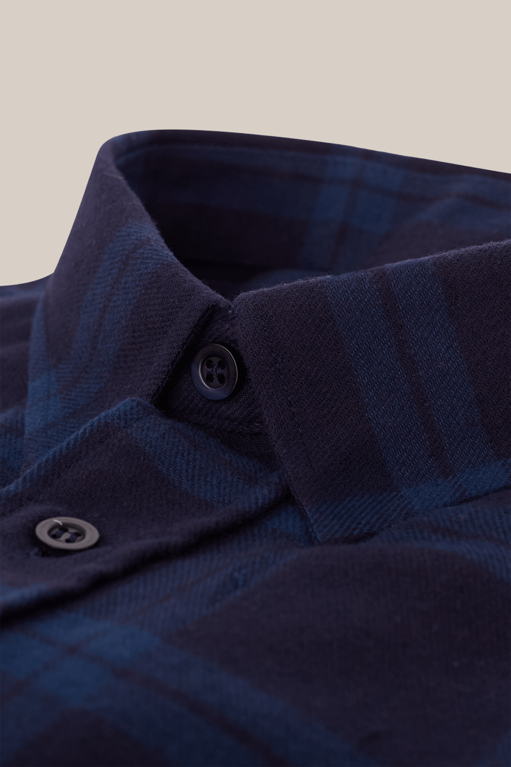 Camisa Xadrez em Flanela ML Azul Médio
