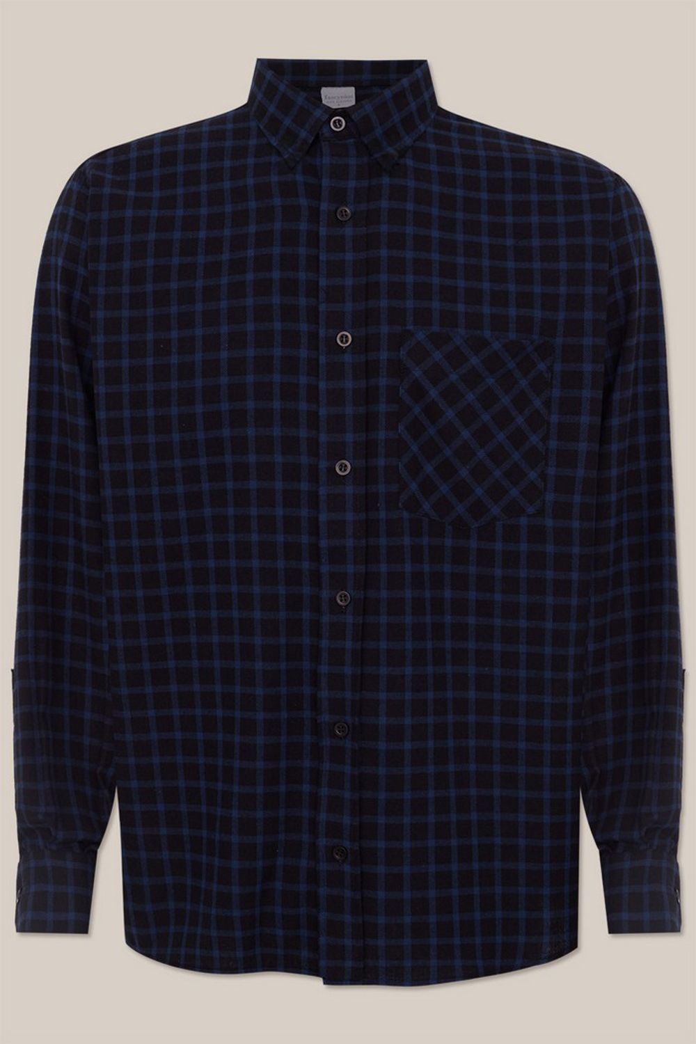 Camisa Xadrez em Flanela ML Azul