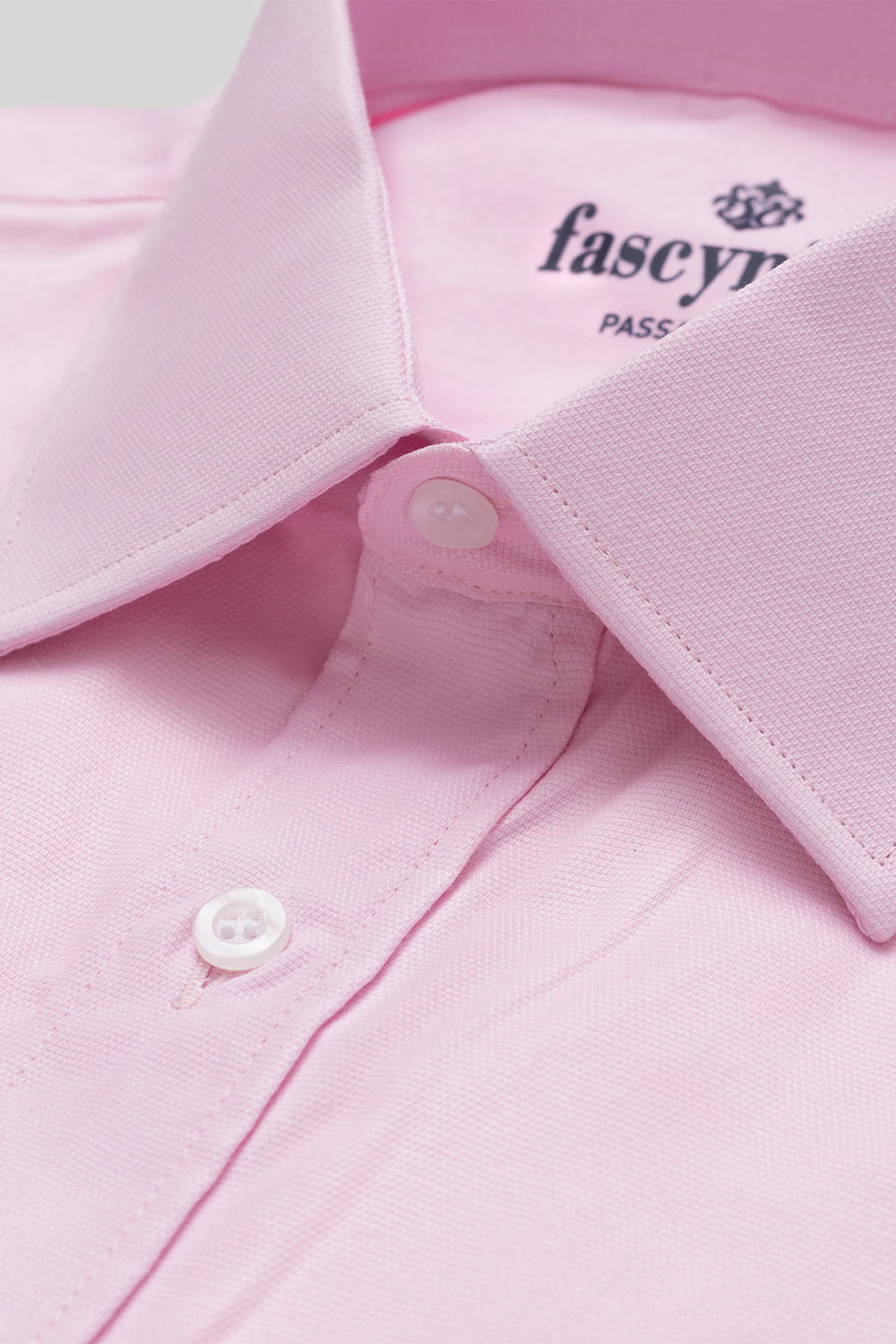 Camisa Social Maquinetada Passa Fácil ML Rosa