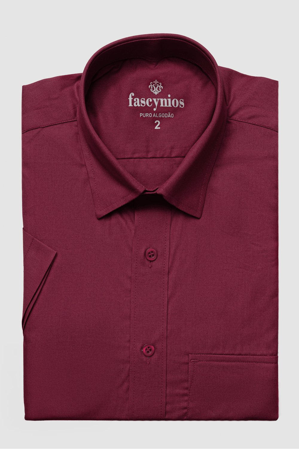 Camisa Algodão Fio 50 MC Bordo