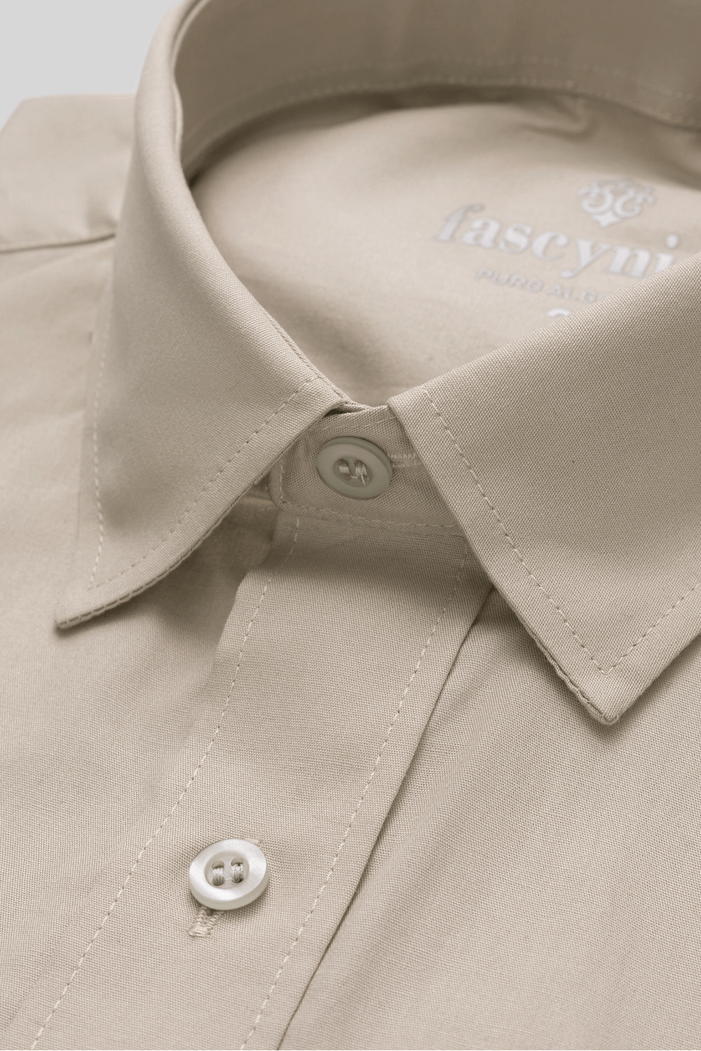 Camisa Algodão Fio 50 MC Bege