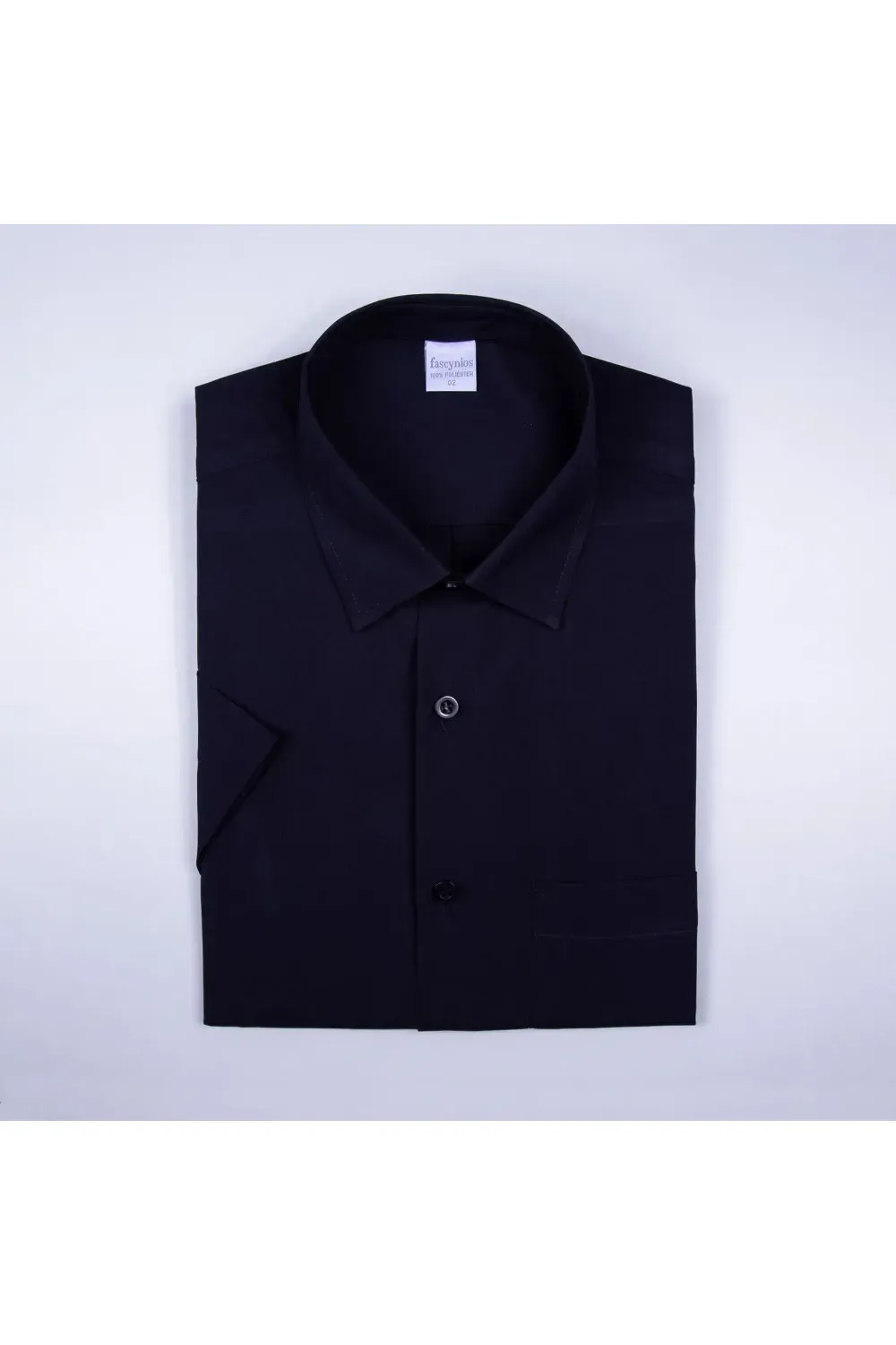 Camisa Microfibra MC Azul Escuro