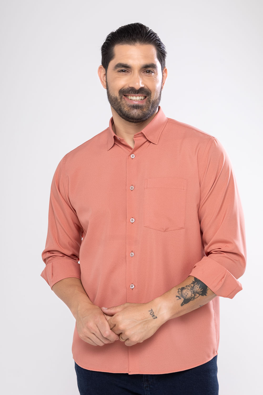 Camisa Microfibra ML Salmão